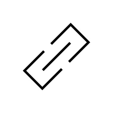 Uygulamalar ve web siteleri için bağlantı simgesi. Hiper bağlantı zinciri işareti ve sembolü