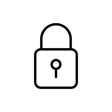 Uygulamalar ve web siteleri için simge kilitle. Asma kilit işareti ve sembol. Şifreleme simgesi. Güvenlik sembolü