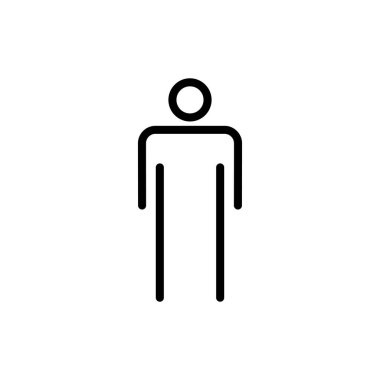 Uygulamalar ve web siteleri için insan simgesi. Erkek işareti ve sembol. insan sembolü