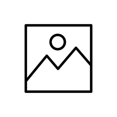 Uygulamalar ve web siteleri için resim simgesi. Fotoğraf galerisi işareti ve sembol. resim simgesi