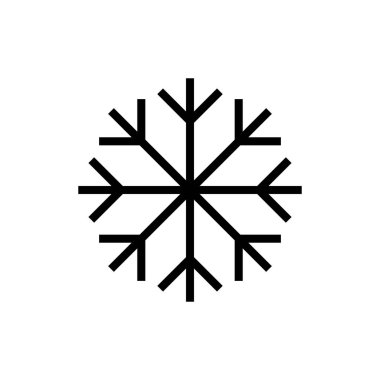 Uygulamalar ve web siteleri için kar simgesi. kar tanesi işareti ve sembol