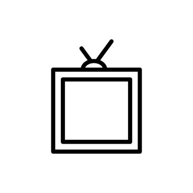 Uygulamalar ve web siteleri için TV simgesi. televizyon işareti ve sembol
