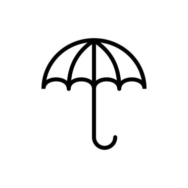 Uygulamalar ve web siteleri için şemsiye simgesi. şemsiye işareti ve sembol