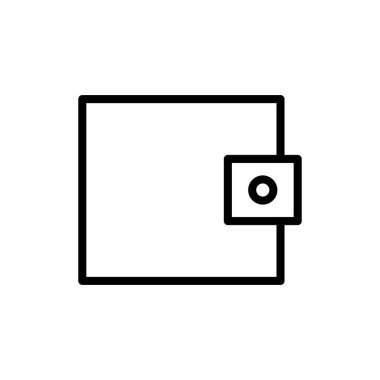 Uygulamalar ve web siteleri için cüzdan simgesi. cüzdan işareti ve sembol