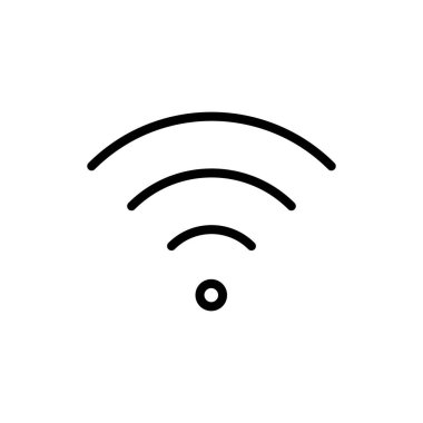 Uygulamalar ve web siteleri için Wifi simgesi. İşaret işareti ve sembol. Kablosuz simge