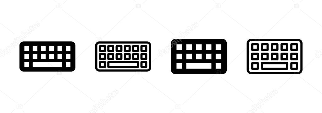 Keyboard icon logo design. keyboard sign and symbol