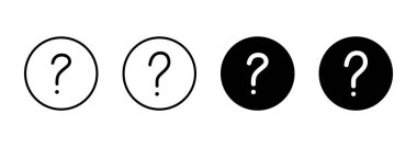 Soru simgesi vektörü. soru işareti ve sembol