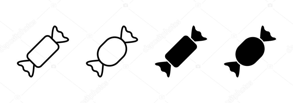 Candy icon vector. candy sign and symbol.