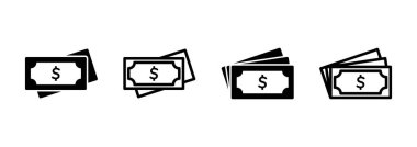 Para simgesi logosu tasarımı. Para işareti ve sembol