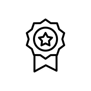 Uygulamalar ve web siteleri için simge simgesi. Ödül ikon vektörü. İşaret ve sembollere ulaşın. Damga