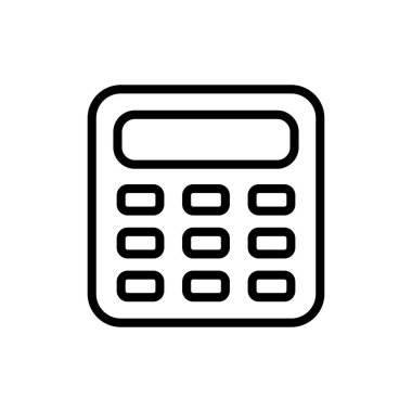 Uygulamalar ve web siteleri için hesap simgesi sembolü. Hesap makinesi işareti ve simgesi.