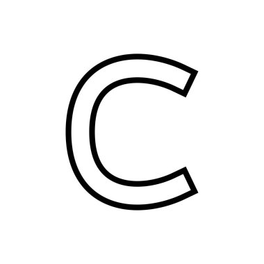 Uygulamalar ve web siteleri için telif hakkı simgesi. telif hakkı işareti ve sembol