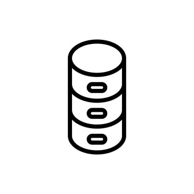 Uygulamalar ve web siteleri için veritabanı simgesi. veritabanı işareti ve sembolü