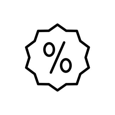 Uygulamalar ve web siteleri için indirim simgesi. İndirim etiketi ve sembolü