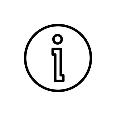 Uygulamalar ve web siteleri için bilgi simgesi simgesi. İmza ve sembol hakkında. soru işareti simgesi