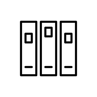 Uygulamalar ve web siteleri için kütüphane simgesi. eğitim işareti ve sembol