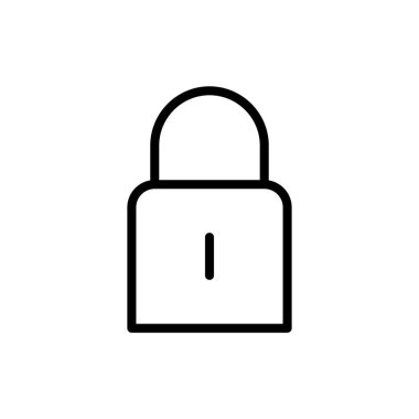 Uygulamalar ve web siteleri için simge kilitle. Asma kilit işareti ve sembol. Şifreleme simgesi. Güvenlik sembolü