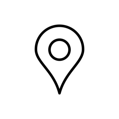 Uygulamalar ve web siteleri için simge simgesi. Yer işareti ve sembol. hedef simgesi. harita iğnesi