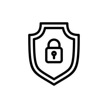 Uygulamalar ve web siteleri için güvenlik simgesi. Koruma ikonu. Özel hayat. vpn