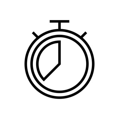 Uygulamalar ve web siteleri için Stopwatch simgesi. Zamanlayıcı işareti ve sembol. Geri sayım simgesi. Zaman Dönemi