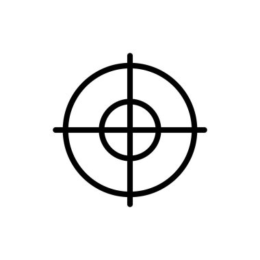 Uygulamalar ve web siteleri için hedef simgesi. hedef simge vektörü. hedef pazarlama işareti ve sembol