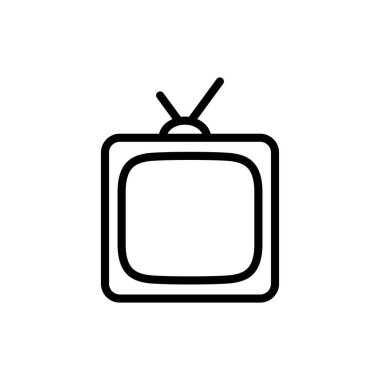 Uygulamalar ve web siteleri için TV simgesi. televizyon işareti ve sembol