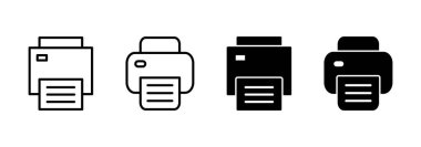 Simge vektörünü yazdır. yazıcı işareti ve sembol