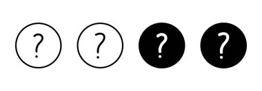 Soru simgesi vektörü. soru işareti ve sembol