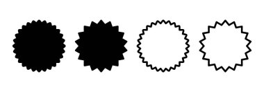 Rozet simgesi logosu tasarımı. Ödül ikon vektörü. İşaret ve sembollere ulaşın. Damga