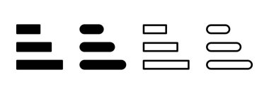 Menü simgesi logosu tasarımı. Web menü işareti ve sembol. Hamburger menüsü sembolü