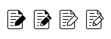 Not simgesi logo tasarımı. not defteri işareti ve sembol