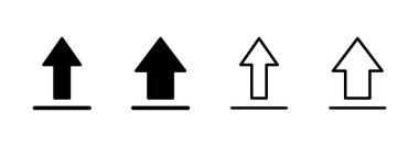 Simge logo tasarımı yükle. veri işareti ve sembolü yükle