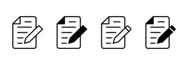 Not simgesi vektörü. not defteri işareti ve sembol