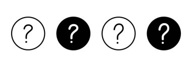 Soru simgesi vektörü. soru işareti ve sembol