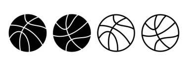 Basketbol ikonu logosu tasarımı. Basketbol tabelası ve sembol