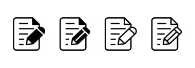 Not simgesi logo tasarımı. not defteri işareti ve sembol