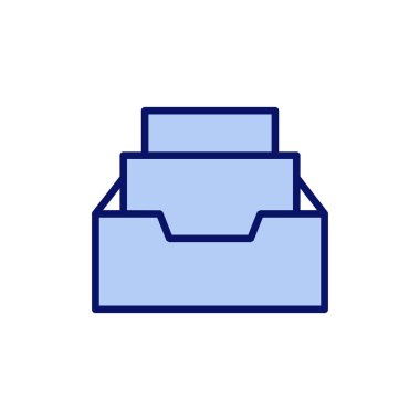 Dizin simgesi vektörünü arşivle. Belge vektör simgesi. Depolama simgesini arşivle.