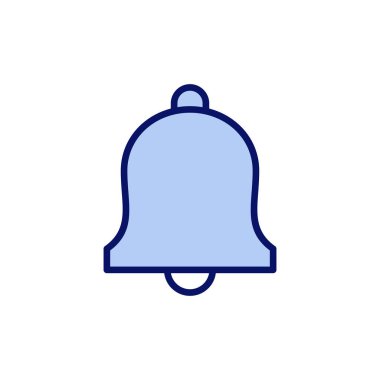 Çan simgesi vektörü. Web sitesi tasarımı için uyarı işareti ve sembol