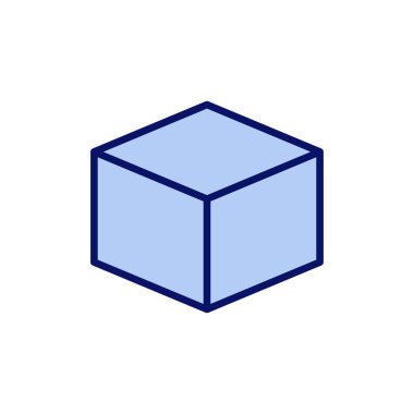 Kutu simgesi vektörü. kutu işareti ve sembol, paket, paket