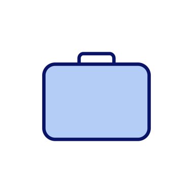 Evrak çantası ikon vektörü. Bavul işareti ve sembol. bagaj sembolü.