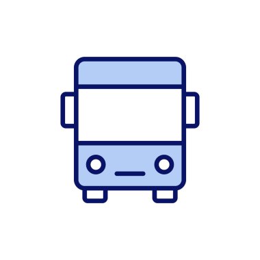 Otobüs simgesi vektörü. otobüs işareti ve sembol