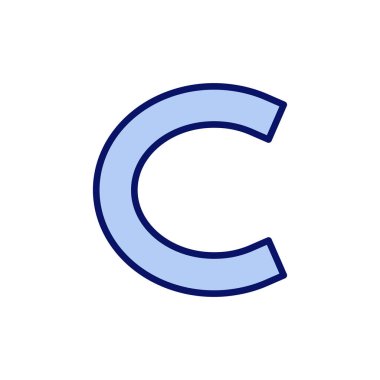 Telif hakkı simgesi vektörü. telif hakkı işareti ve sembol