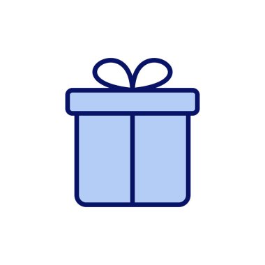 Hediye ikonu vektörü. Hediye işareti ve sembol. doğum günü hediyesi