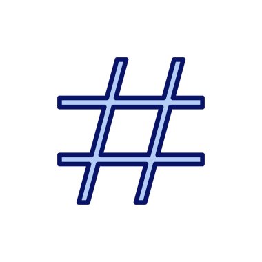 Etiket simgesi vektörü. hashtag işareti ve sembol