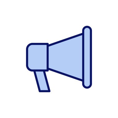 Megafon ikon vektörü. Hoparlör işareti ve sembol