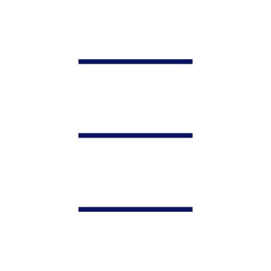 Menü simgesi vektörü. Web menü işareti ve sembol. Hamburger menüsü sembolü