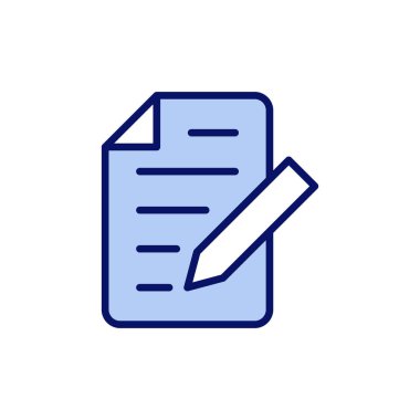 Not simgesi vektörü. not defteri işareti ve sembol