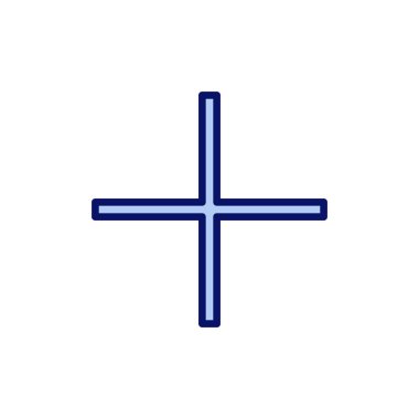 Artı simge vektörü. Artı işareti ve sembol ekle