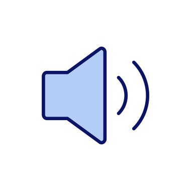 Sözcü simgesi vektörü. Ses düzeyi ve sembol. Hoparlör ikonu. ses sembolü