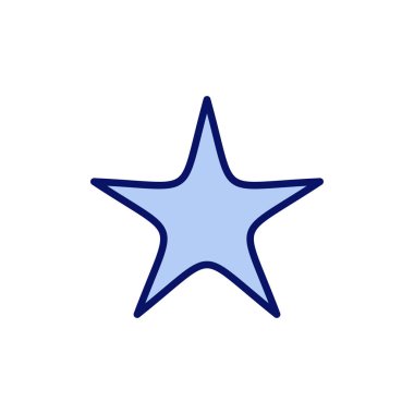 Yıldız simgesi vektörü. Reyting işareti ve sembol. favori yıldız simgesi